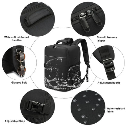 travel backpacks 40x20x25 ryanair cabin bag Unisex Carry-On Suitcase.15.6-inch Laptop Backpack For School,night reflective strip