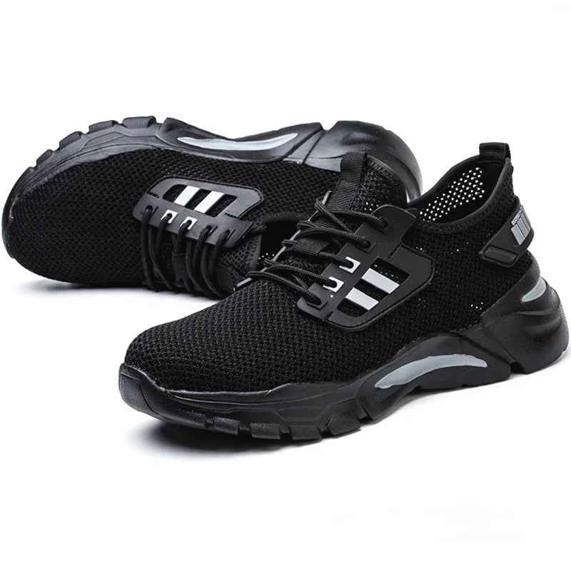 Work Sneakers Steel Toe Shoes Men Safety Shoes Puncture-Proof Work Shoes Boots Fashion Indestructible Footwear Security