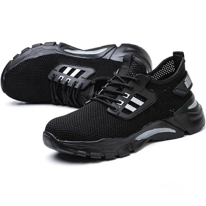 Work Sneakers Steel Toe Shoes Men Safety Shoes Puncture-Proof Work Shoes Boots Fashion Indestructible Footwear Security