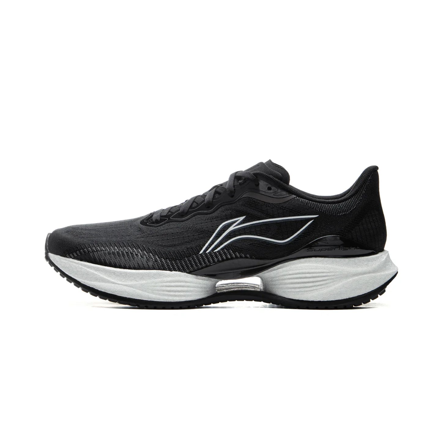 Tênis Masculino Li-Ning SUPER LIGHT 22 Leve para Corrida Amortecimento TEMPO BOUNCE BOOM FIBER LiNing Tênis Antiderrapante Vestível ARBV001