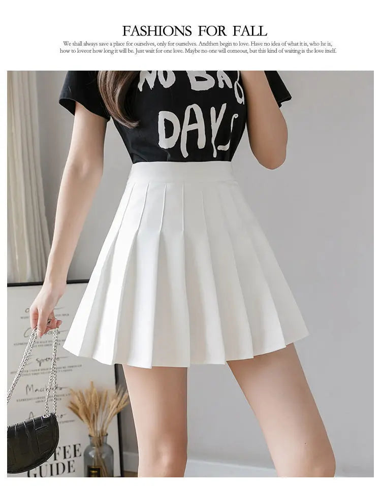 Mini Skirts Womens 2025 Summer Japanese School Pleated Skirts High Waist Kawaii Cute Pink Plaid Skirt Uniform Harajuku Jupe