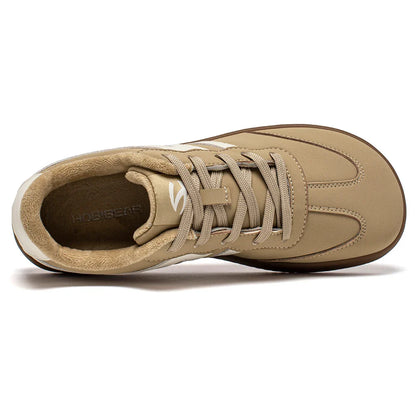 Wide Toe Shoes Unisex Artificial Leather Faux Fur Lined Sneakers Casual Retro Lace Up Shoes for Women Men