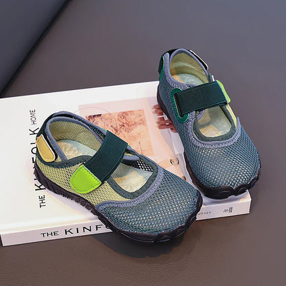 Summer Toddler Kids Boys Girls Shoes Breathable Mesh Non-Slip Soft Sole Lightweight for Beach Swimming Outdoor Daily