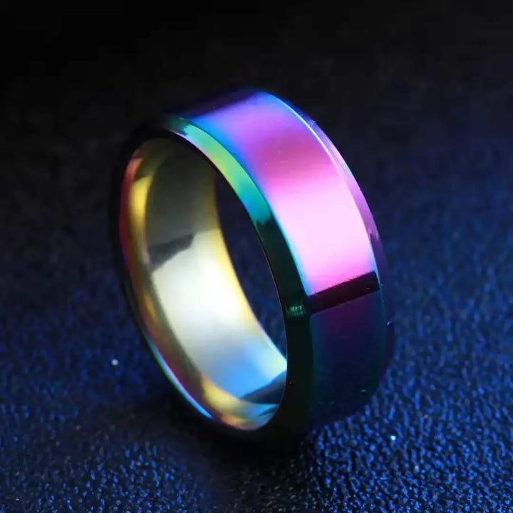 Jewelry Ring for Women Stainless Steel Black Rings Wedding Engagement