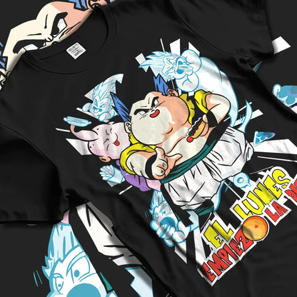2026 Summer Dragon Ball  Oversized T-shirt 100% Cotton Vintage Y2K Graphic Print High Quality Unisex Casual Streetwear Tshirt