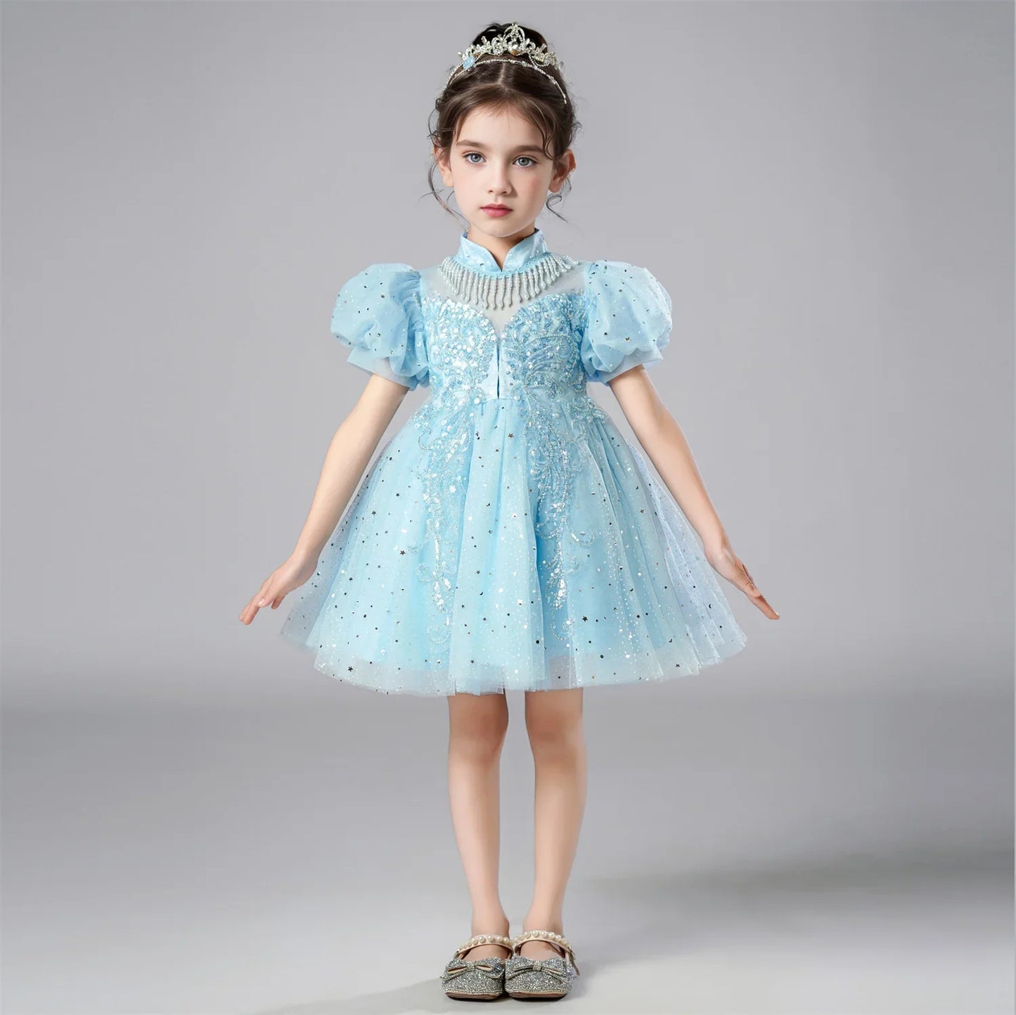 Girl Flower Princess Dress Kids Summer Gown Dresses For 2-10 Years Girls Wedding Birthday Party Clothing Children Pink Costume