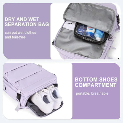 Travel Backpack for Women 40x25x17 Airplane Cabin Backpack Carry-On Luggage 14inch Laptop Backpack Casual Schoolbackpack
