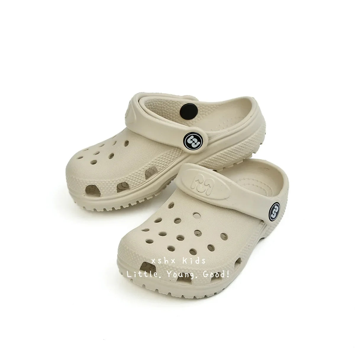 Toddler Little Big Kids Clogs Boys Girls Slip on Slippers with Adjustable Strap Slide Sandals Children Cushioned Garden Shoes