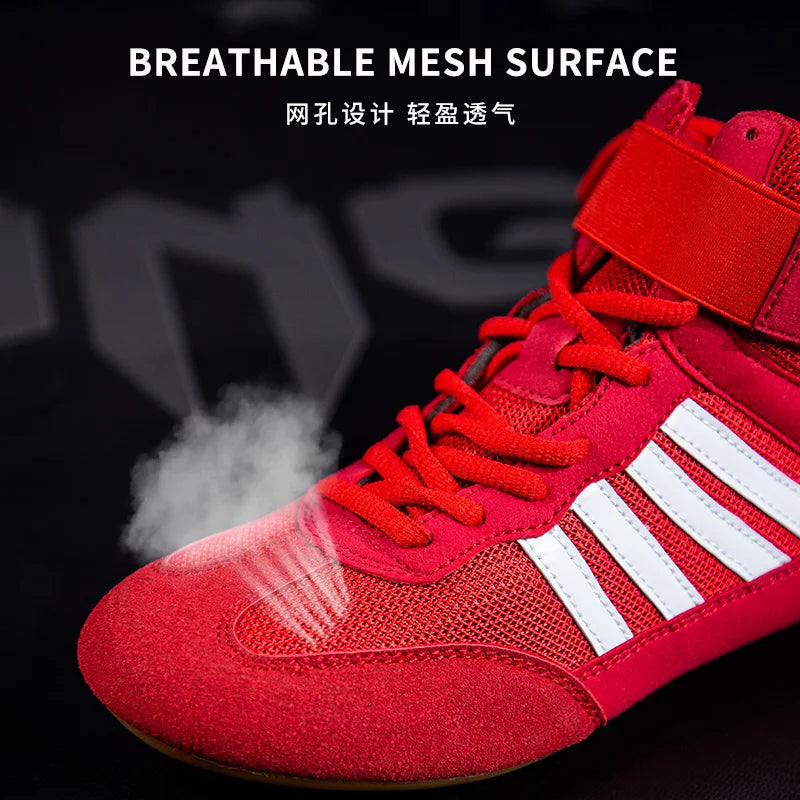 Training Wrestling Shoes Men female Fitness Boxing Shoes Mesh Breathable Boxing Shoes Men High Quality Wrestling Shoes