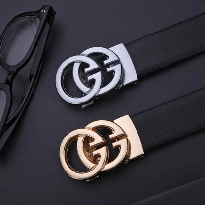Luxury Brand Famous Genuine Leather Male Belts Business Men Belts for Pants Jeans Strap High Quality Designers Double G Buckle