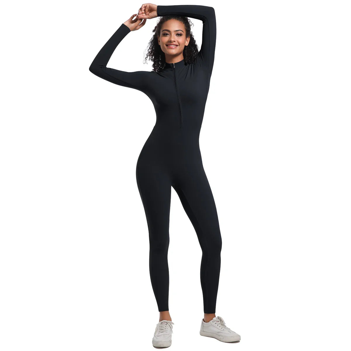 Women's Jumpsuit Women's Sports Shapewear Seamless Slim Fit Long Sleeve Sports Bodysuit  Fitness Sports Bodysuit Yoga Suit