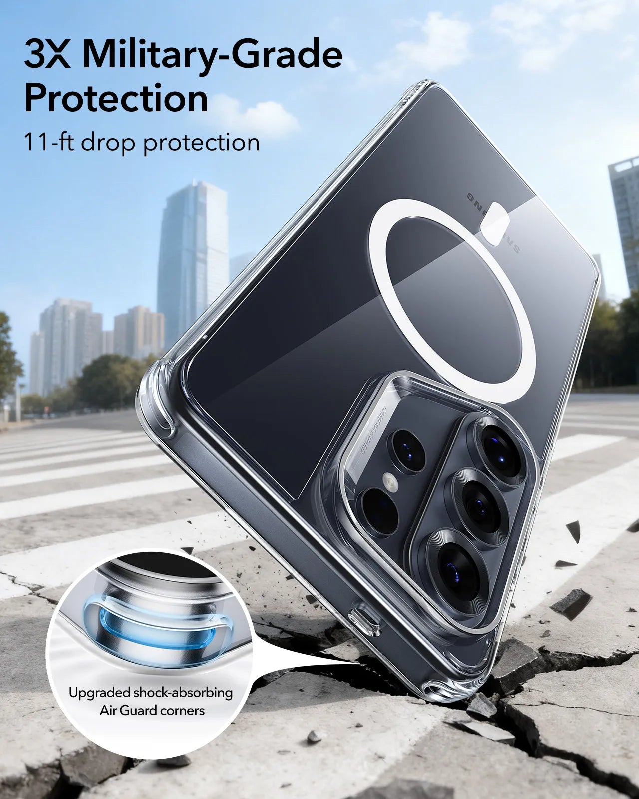 Military-Grade Protection Phone Case for Samsung S25 Ultra Compatible with MagSafe Classic Series for Galaxy S26 Ultra