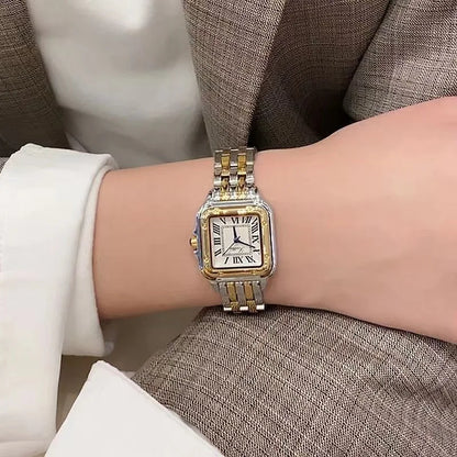 2026 Fashion Women Watch Calendar Stainless Steel Luxury Ladies Quartz Watches Business Female Clock (Without Box）