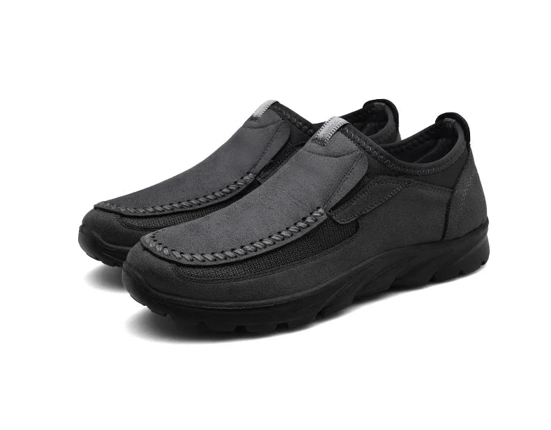 Sapatos Casuais Masculinos Respiráveis Mocassins Tênis Moda Confortável Plano Feito à Mão Retrô Lazer Mocassins Sapatos Masculinos