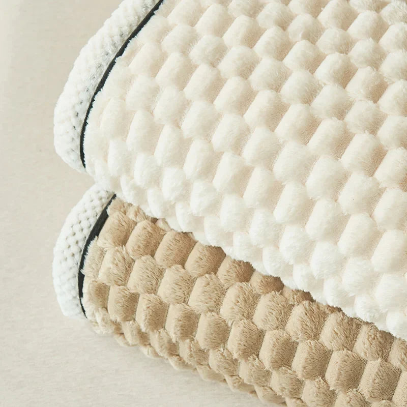 Tortoiseshell Velvet Thermal Blanket 150x200cm - 3D Textured All-Season Throw for Bed Sofa, Soft Fluffy Large Size Home Decor