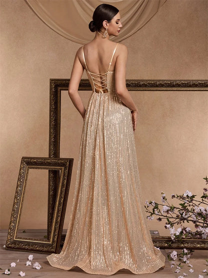Elegant Sexy Slit Evening Dress Long 2025 Mermaid Formal Gown Women Wedding Party Dresses Caicktail Prom