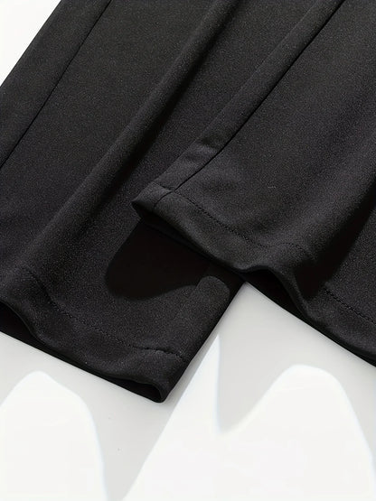 Men's summer sweatpants with drawstrings and pockets, quick-drying loose fit, smart casual jogging bottoms for outdoor activitie