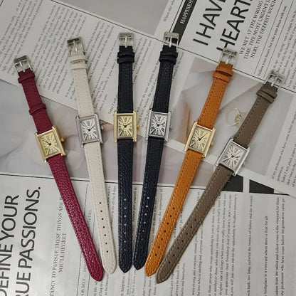 Fashion Women Quartz Wristwatches Simple Leather Strap Roman Dial Women's Watch Luxury Girl Gift Watches Hot Sale Reloj Mujer