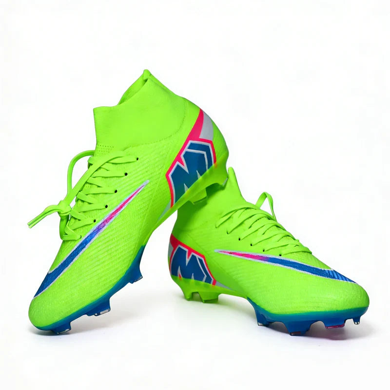 Professional Mens Soccer Shoes Flexible Turf Soccer Cleats for Boys Sneakers TF/FG Training Football Boots Chuteira Campo 35-45