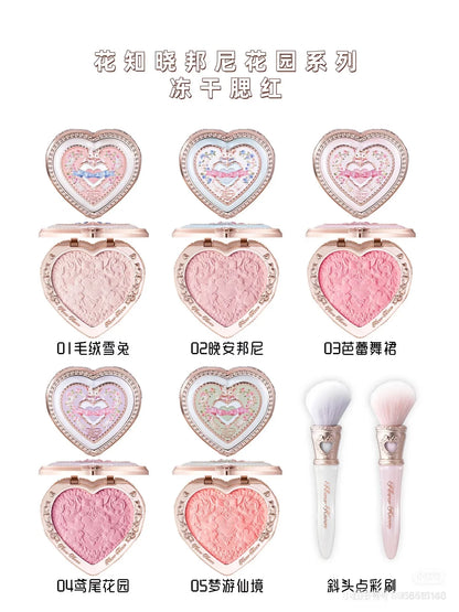 Garden Collection Lip Cream Blush Air Cushion CC Cream Liquid Foundation Eye Shadows Palette Makeup Set 10pcs