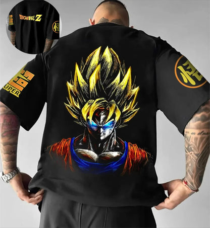 Men's Clothing T-shirt Casual Sports Daily Version Purple Graphic Tee Summer