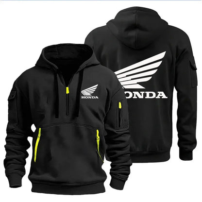 Men's Hoodies Motorcycle Jackets Wings Logo Printed Sweatshirt Pullover Trendy Motorcycle Jackets for Autumn and Winter