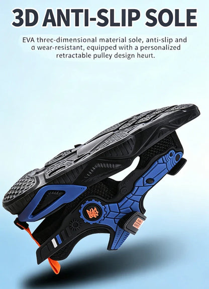 Summer Kids' Sandals Boys Soft Bottom Casual Beach Shoes School Students Comfortable Flat Walking Sandials