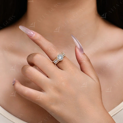 Round Cut 1.0CT Moissanite Ring 6.5mm VVS1 Diamond for Women S925 Silver Engagement Bride Jewelry Gift With Certificate