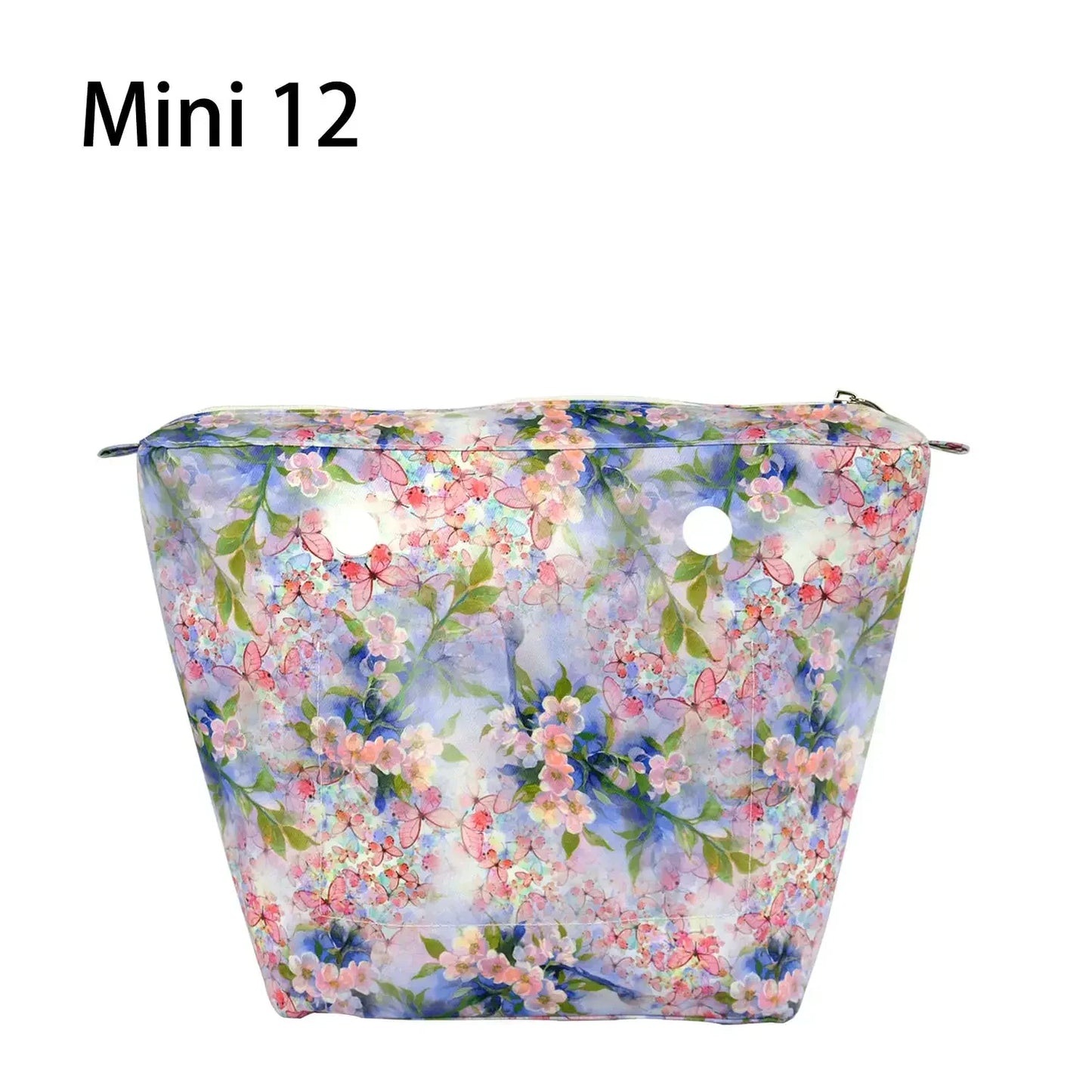 Composite Twill Cloth Waterproof Inner Lining Insert Zipper Pocket for Classic Mini Obag Senior Inner Pocket for O Bag