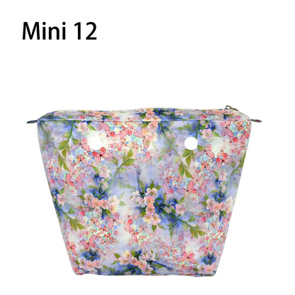 Composite Twill Cloth Waterproof Inner Lining Insert Zipper Pocket for Classic Mini Obag Senior Inner Pocket for O Bag