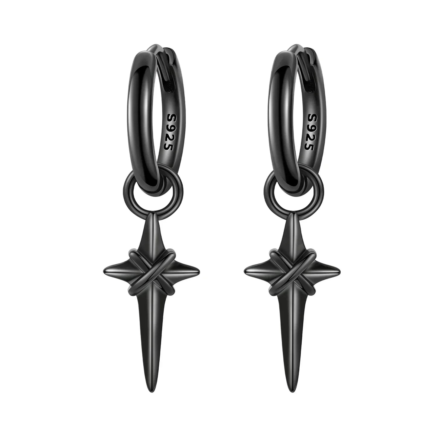 925 Sterling Silver Multi Layer Starry Tassel Drop Earrings Women Earrings Charm Trend Versatile Party Jewelry Gifts