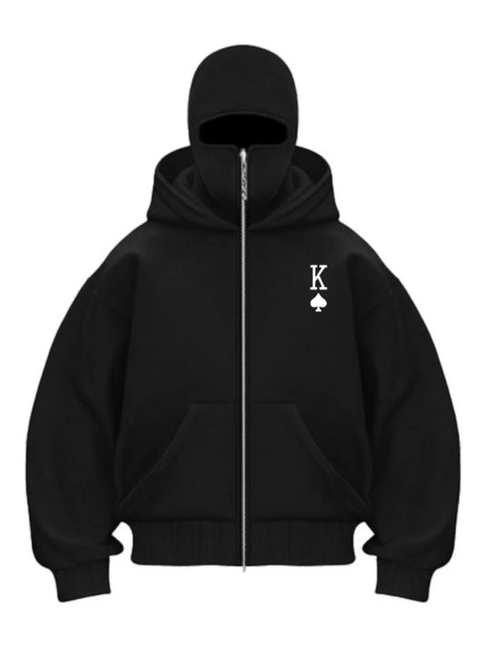 Autumn Men Balaclava Y2K Gothic Harajuku Winter New Item Double Hooded Sweatshirt Men's Hooded Mask Zipper Sportswear Women