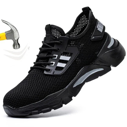 Work Sneakers Steel Toe Shoes Men Safety Shoes Puncture-Proof Work Shoes Boots Fashion Indestructible Footwear Security
