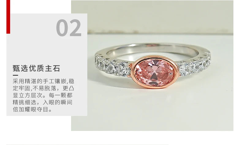 925 silver ring women's French retro Papalacha fashion temperament personality oval egg shape exquisite simple retro