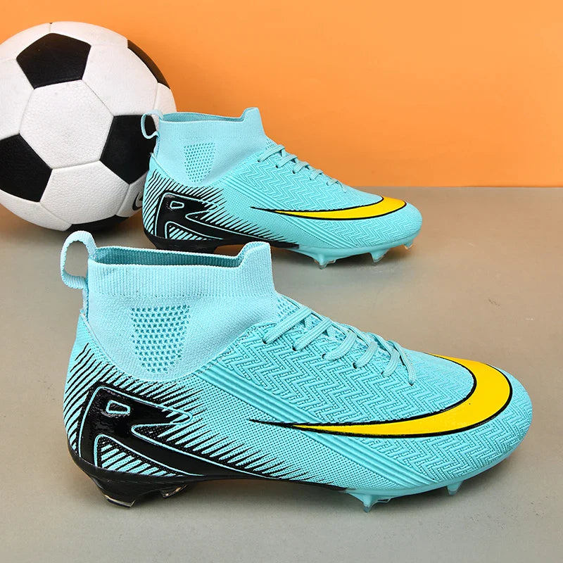 New Men Football Boots Kids Ankle Cleats Grass Soccer Shoes Futsal Indoor Sport Match Training TF/FG Hot-selling High-quality