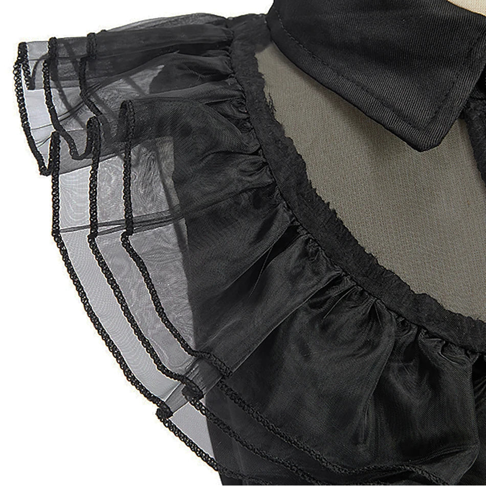 Girl Costume Kids Cosplay Black Princess Dress Children Pageant Dinner Dress Girl Halloween Party Dancing Clothing