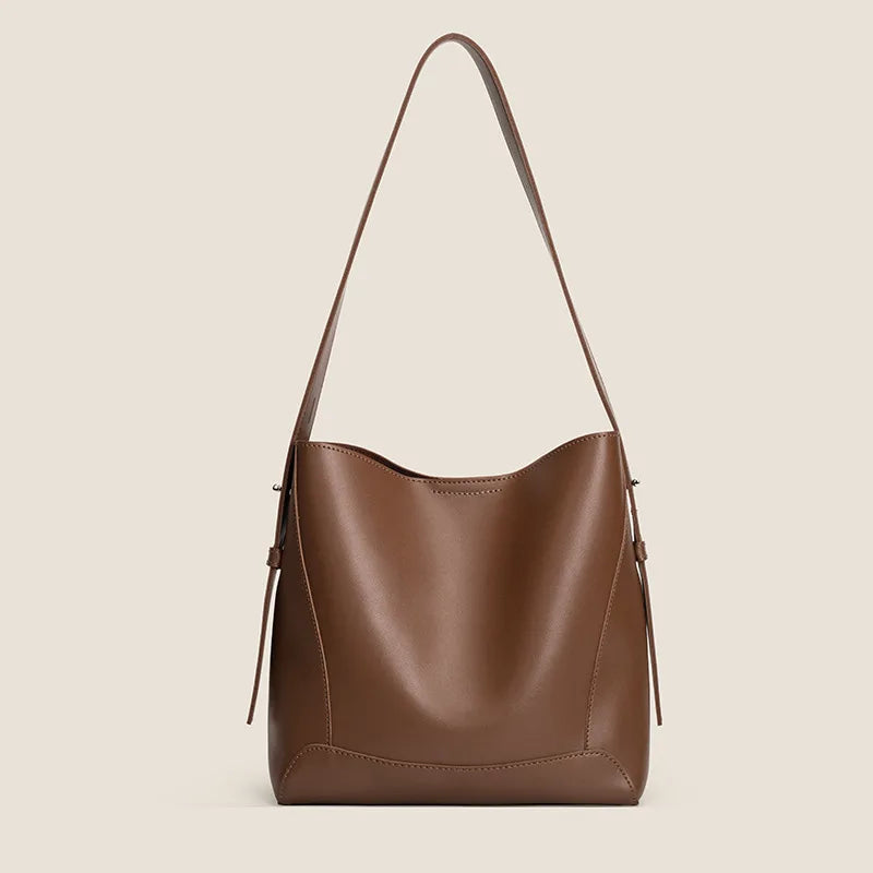 2025 New Fashion Women's Tote Bag High-end Large Capacity Bucket Bag Soft Leather Multifunctional Practical Crossbody Bag Cabas