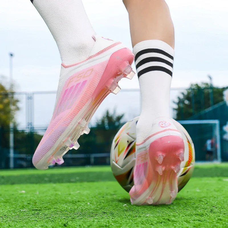 New Men Soccer Shoes Training Boys Sport Football Boots FG/TF Non Slip Match Breathable Adult Long Spikes Cleats Outdoor Sneaker