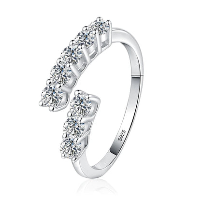 Full 3mm Moissanite Wedding Ring 925 Sterling Silver Eternity Band Engagement Bride Party Rings For Women Fine Jewelry