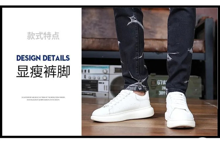 Spring and Autumn New Fashion Trend Retro Printed Straight Leg Elastic Jeans For Men's Casual Sports Comfort High-Quality Jeans