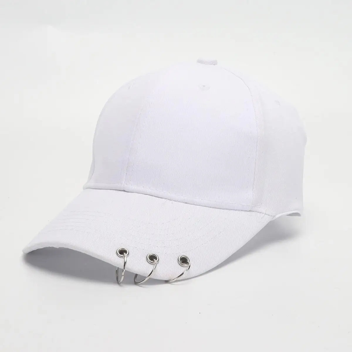 Hip Hop Women's Baseball Cap With Ring Circle Snapback Hats For Men Women Unisex Dad Hat Adjustable Kpop Korean Style Gorra