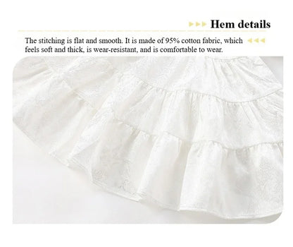 2025 New Girls Princess Dress Summer Fashion Toddler Elegant Party Dress
