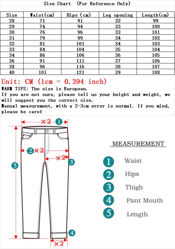 Winter Warm Jeans Men's Slim Straight Elastic Denim Pants Casual Male Clothing Fashion Plush Trousers New Hot Sale Fashion Jeans