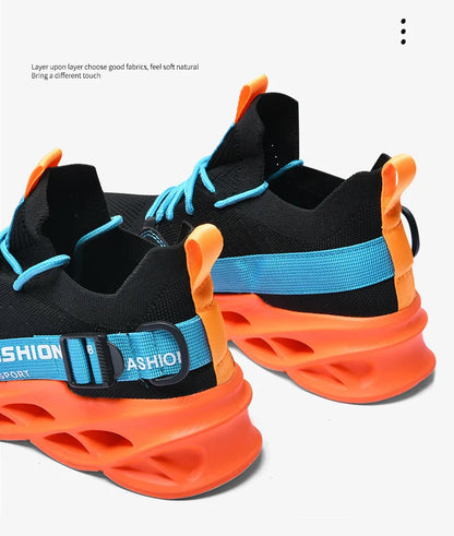 Tênis Masculino de Malha Respirável Casual Sapatos Masculinos Unissex Leve Macio Sola Grossa Buraco Sapatos de Casal Tênis Atlético Sapatos Femininos