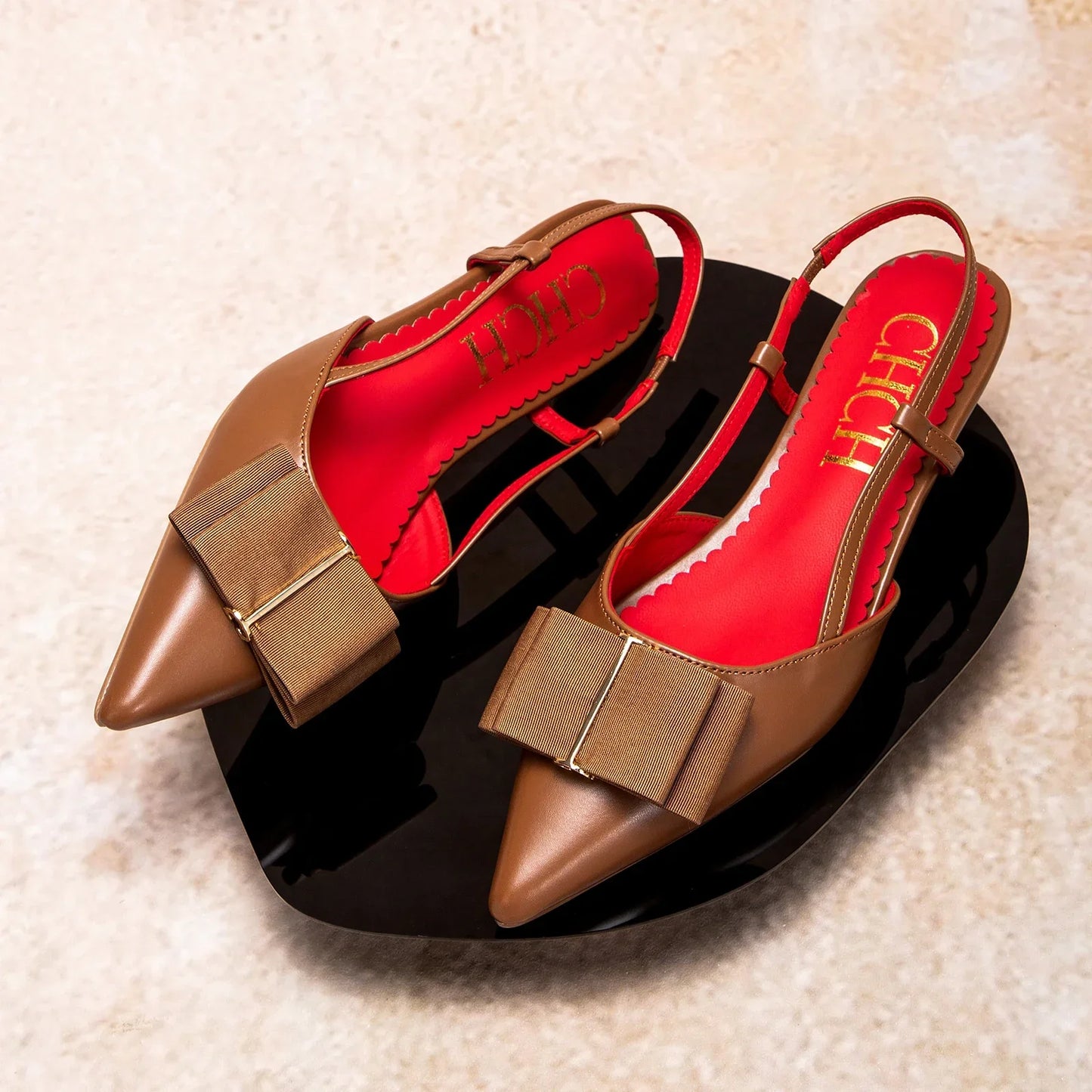 Woman High Heels Brown New Summer Strap Design Pointed Casual Elegant Workplace Ladies Classic Sandals