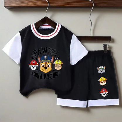 Summer Boys Breathable Quick Drying Sport Clothing Sets Kids Casual T Shirt Shorts 2pcs Set Child Basketball Clothes Suit