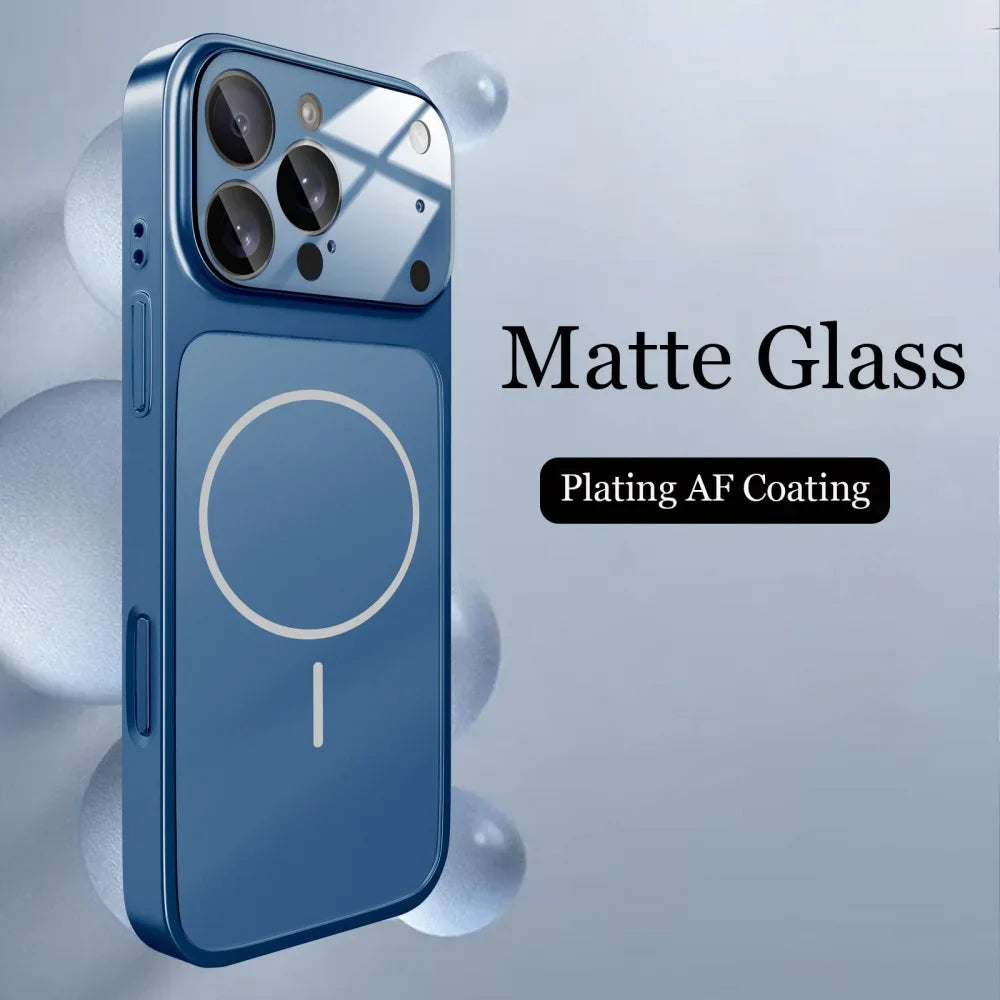 Magsafe Matte Armor Case For iPhone 17 Air 16 15 14 13 Pro Max Funda Wireless Charging Hard Magnetic Cover