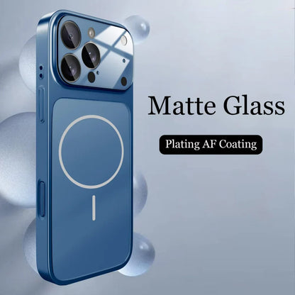 Magsafe Matte Armor Case For iPhone 17 Air 16 15 14 13 Pro Max Funda Wireless Charging Hard Magnetic Cover