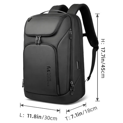 Business Backpack for Men Waterproof Travel 17.3" Laptop Backpack  High Capacity Multifunctional Pack USB Charging