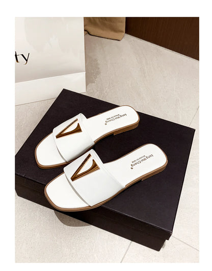High Quality PU Purses And Sandals Sets Flat Shoes And Bag Set Matching Handbags For Women Slippers Flip Flops Women Shoes